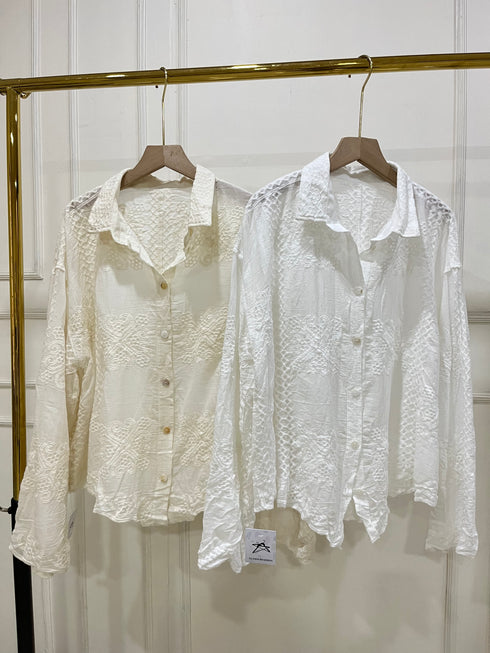 Heavy Embroidered Cotton Shirts